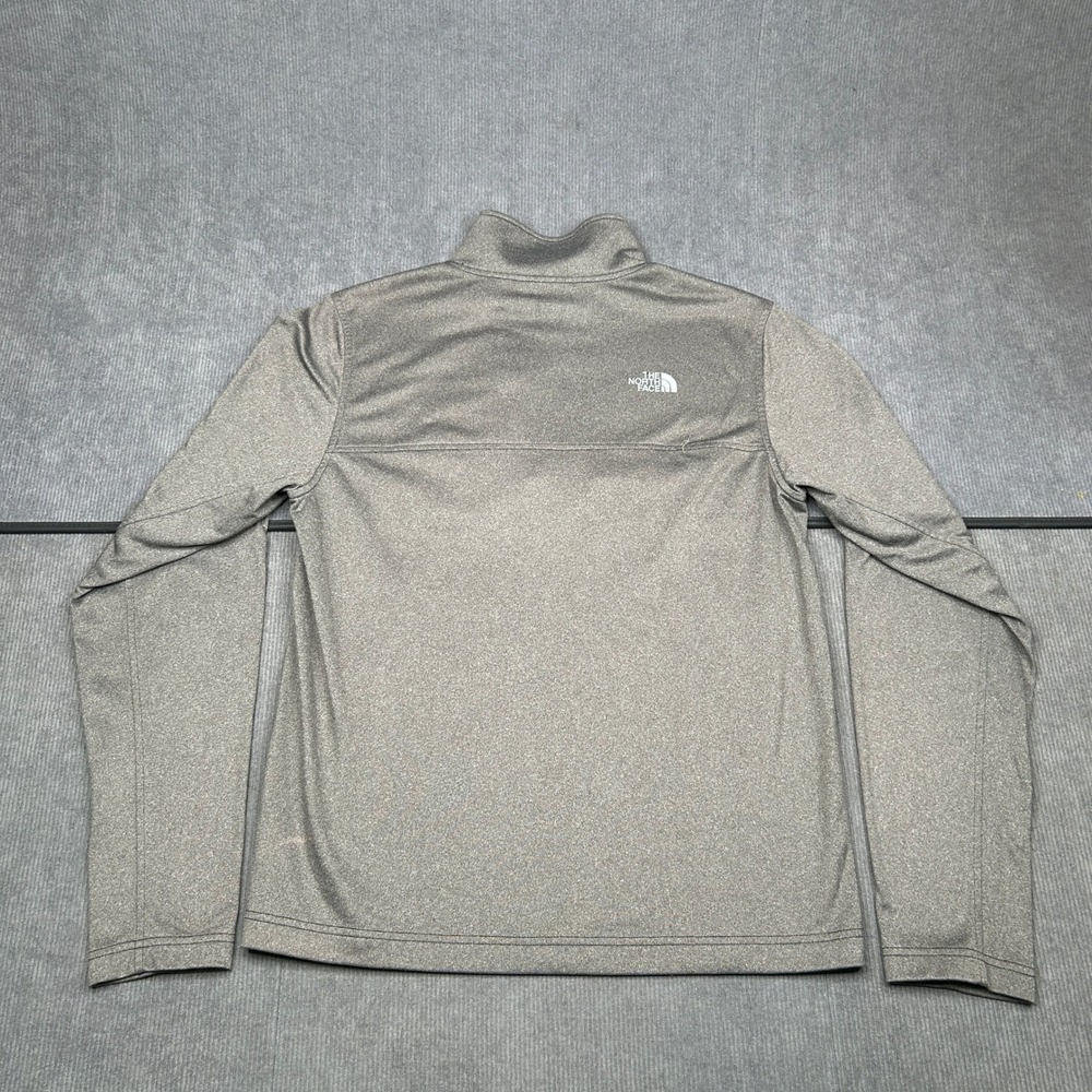 The North Face Quarter Zip Pullover Gray Heathered Active Top Mens Small - Picture 2 of 5